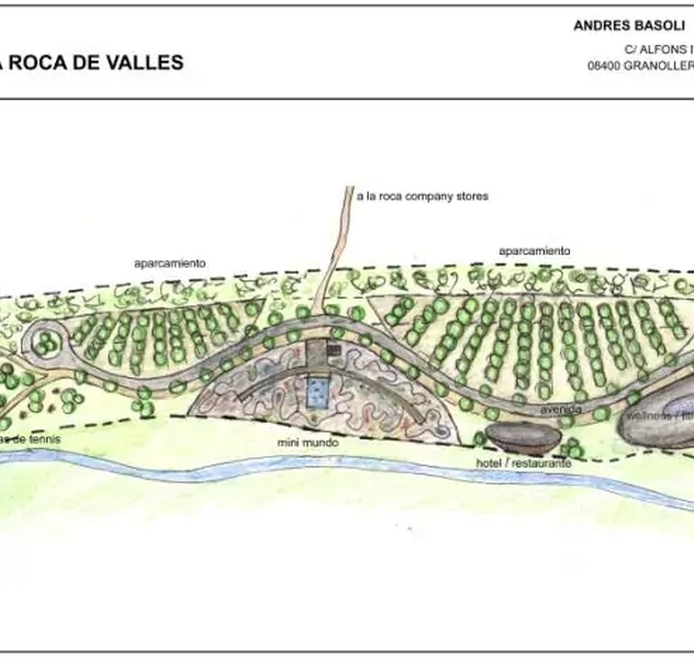 <p>Sta. Agnès de Malanyanes / La Roca del Vallès, Barcelona</p>
<p>Centro Comercial „La Roca Stores“ en colaboración con Architekten RKW Düsseldorf.</p>