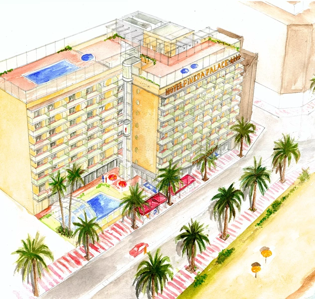 <p>380 plazas</p>
<p>Pineda de Mar / Barcelona</p>
<p>Cambio de categor&iacute;a de 1 estrella a hotel 4 estrellas</p>
<p>Reforma integral estructural con remonta, vaciado completo,</p>
<p>reparaci&oacute;n estructural y nueva distribuci&oacute;n,</p>
<p>realizaci&oacute;n del dise&ntilde;o e interiorismo completo</p>
<p>interior y exterior. Proyecto b&aacute;sico, P. ejecuci&oacute;n, Proyecto</p>
<p>medioambiental, direcci&oacute;n y coordinaci&oacute;n de la obra.</p>
<p>(H-TOP HOTELS GROUP)</p>