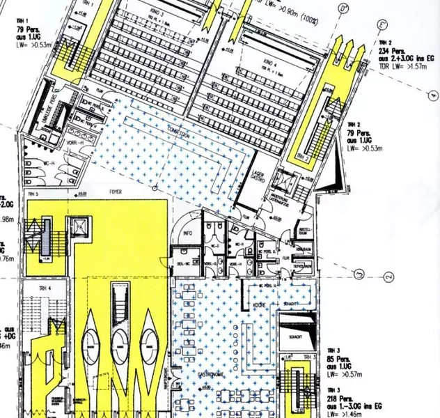 <p>10 Salas, 2.800 plazas</p>
<p>Aachen / RKW</p>
<p>Concurso <strong>(1er Premio)</strong>, Proyecto, P. básico</p>
<p>(Cargo: Director de proyecto, planificación)</p>